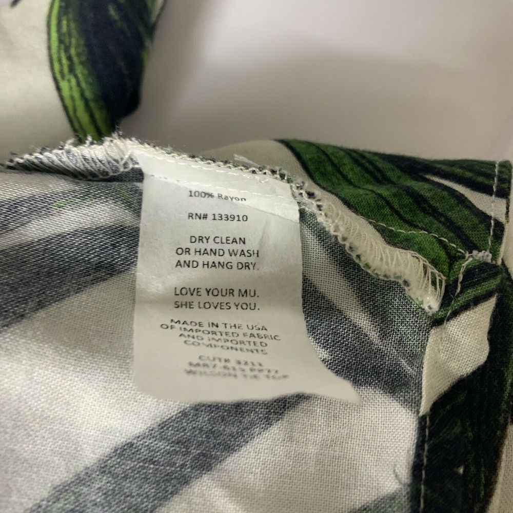 Show Me Your MuMu Palm Leaves Tied Crop Top Size M - Picture 11 of 12